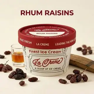 Hình ảnh Kem Rhum Nho Khô - Hộp 100ml
