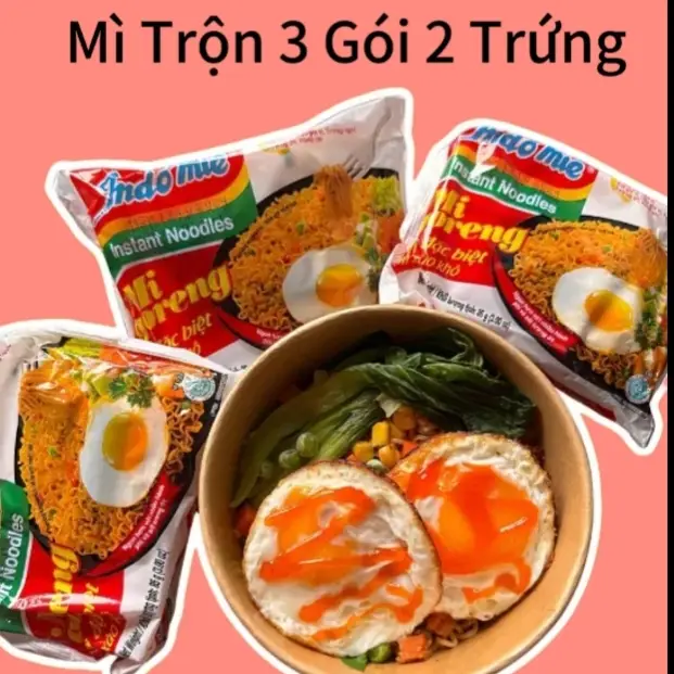 Hình ảnh Mì trộn 3 gói 2 trứng