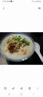 Hình ảnh cháo gà thêm + sữa đậu lành