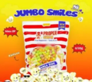 Hình ảnh Bắp rang bơ Jumbo Smiles vị Rainbow