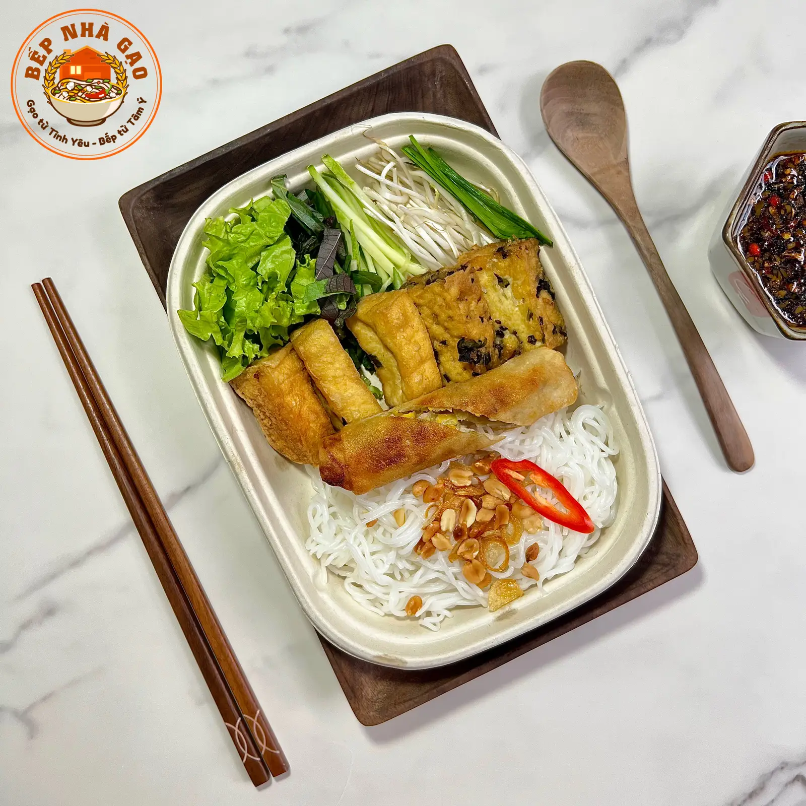Hình ảnh Bún Đậu hủ, Chả Giò ( CHAY)-tặng sữa đậu nành nhỏ