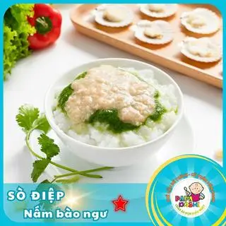 Hình ảnh Cháo sò điệp nấm bào ngư