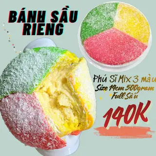 Hình ảnh Bánh Phú Sĩ Sầu Riêng Mix size 14cm Full Sầu - 500gram