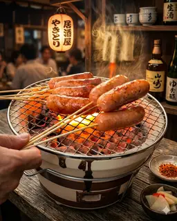 Hình ảnh Lạp xưởng nướng đá Hà Khẩu + bột ớt tê cay