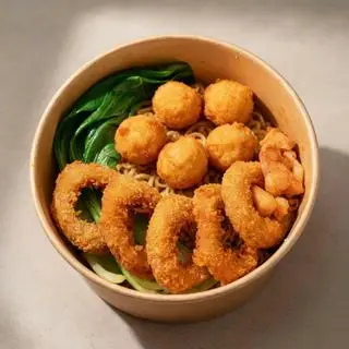 Hình ảnh Combo Mì Trộn Indomie Gà Vòng + Trà Tắc