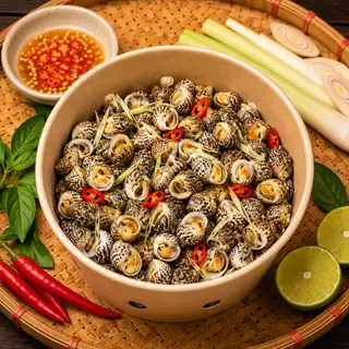 Hình ảnh ỐC BÔNG XÀO SẢ ỚT