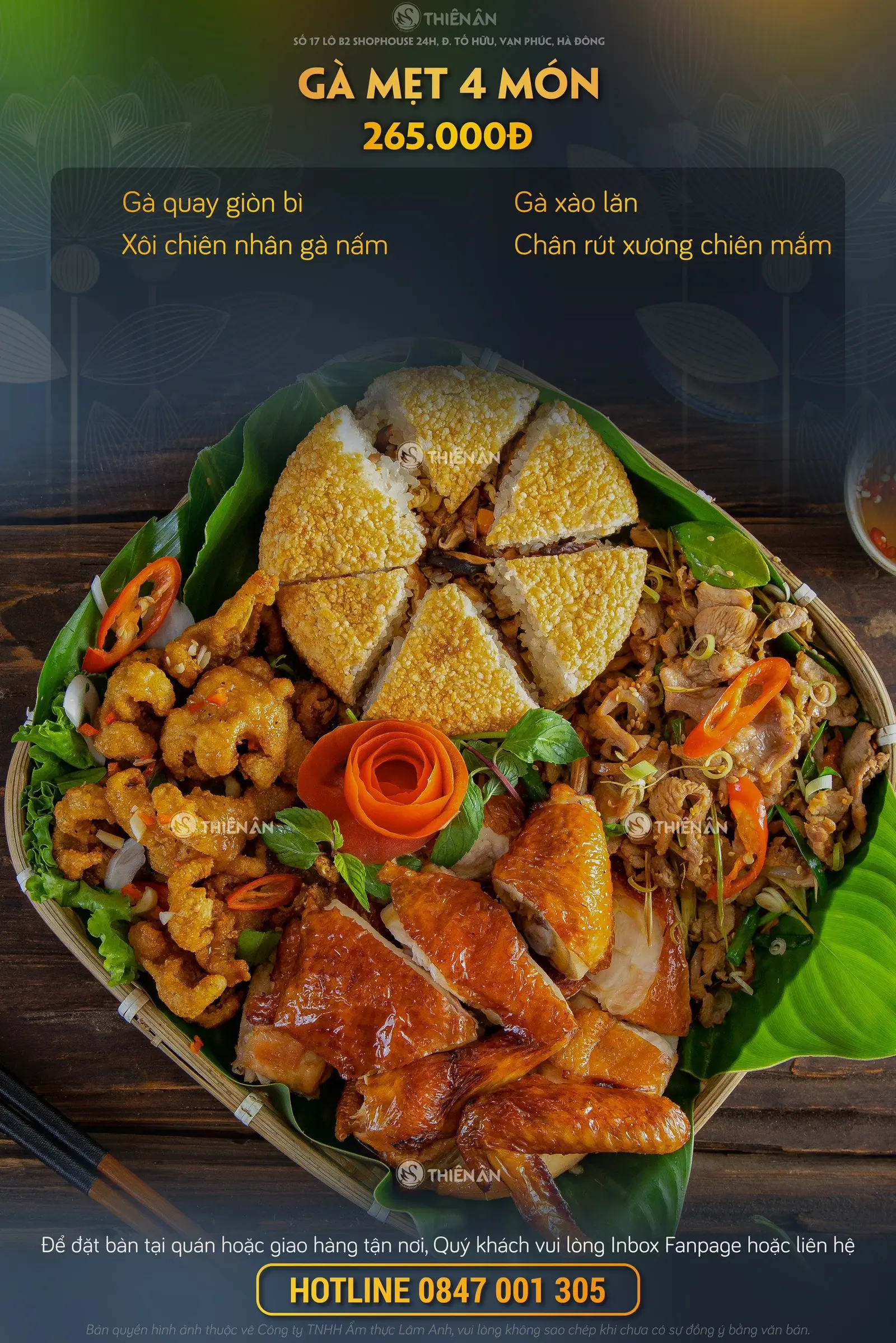 Hình ảnh Gà mẹt 4 món