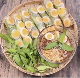 Hình ảnh Set bánh tráng cuộn trứng cút