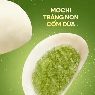 Hình ảnh Bánh Mochi Trăng Non Cốm Dừa