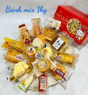 Hình ảnh Bánh Mix Nội Địa Đài Loan - set lớn 1kg (17-20 bánh)