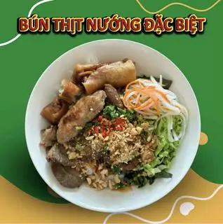 Hình ảnh bún thịt nướng đầy đủ
