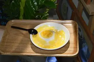 Hình ảnh Pudding sốt xoài tươi