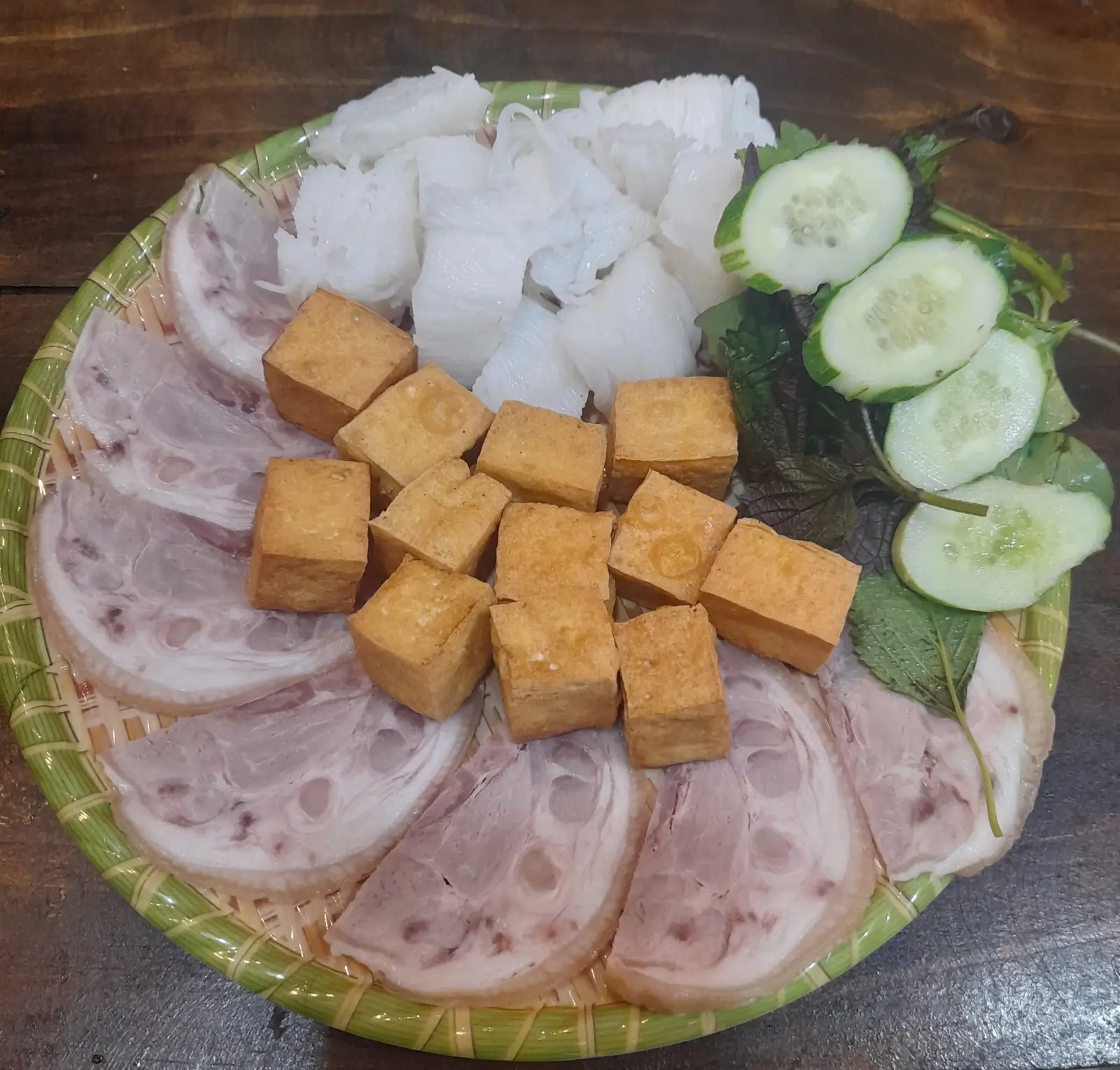 Hình ảnh bún đậu thịt
