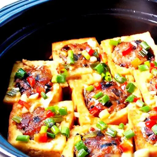 Hình ảnh Cơm đậu nhồi thịt sốt cà chua