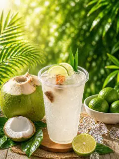 Hình ảnh Dừa Tươi Chanh Xí Muội