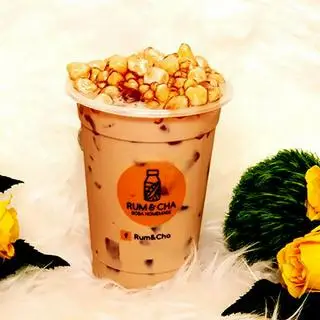 Hình ảnh Trà sữa trân châu phô mai+ phô mai mặn+ thạch cà phê phô mai