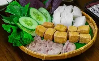 Hình ảnh Bún đậu thịt luộc