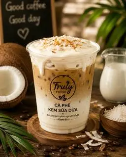Hình ảnh Cà phê sữa dừa