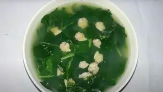 Hình ảnh Canh mồng tơi nấu ngao