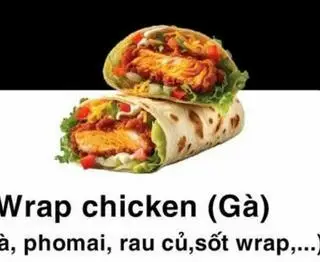 Hình ảnh Wrap chicken - gà