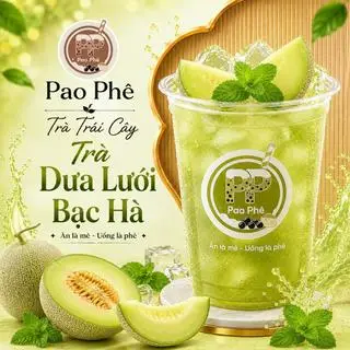 Hình ảnh Trà dưa lưới bạc hà (dưa lưới)