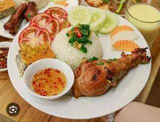 Hình ảnh cơm đùi gà