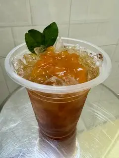 Hình ảnh Trà đào dầm ( ly lớn 800ml)