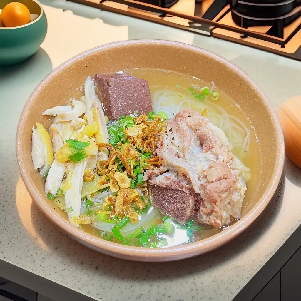 Hình ảnh Hủ Tiếu Nước Gà Xương