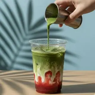 Hình ảnh Matcha Latte Dâu