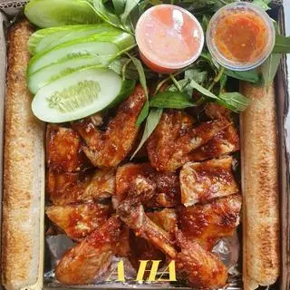Hình ảnh 1 Gà Nướng + 2 Cơm Lam 