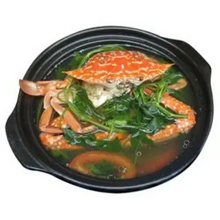 Hình ảnh Ghẹ nấu rau muống