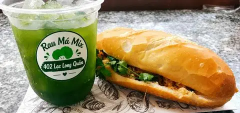 Hình ảnh Combo bánh mì - rau má đậu xanh 