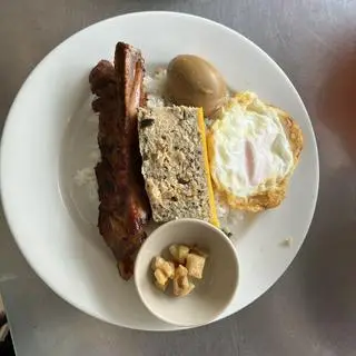 Hình ảnh Sườn cọng - chả - ốp la - trứng kho