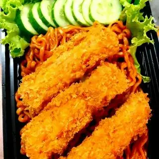 Hình ảnh Mì cay thanh cua chiên xù