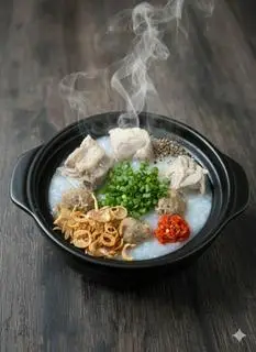 Hình ảnh Cháo sườn bò viên