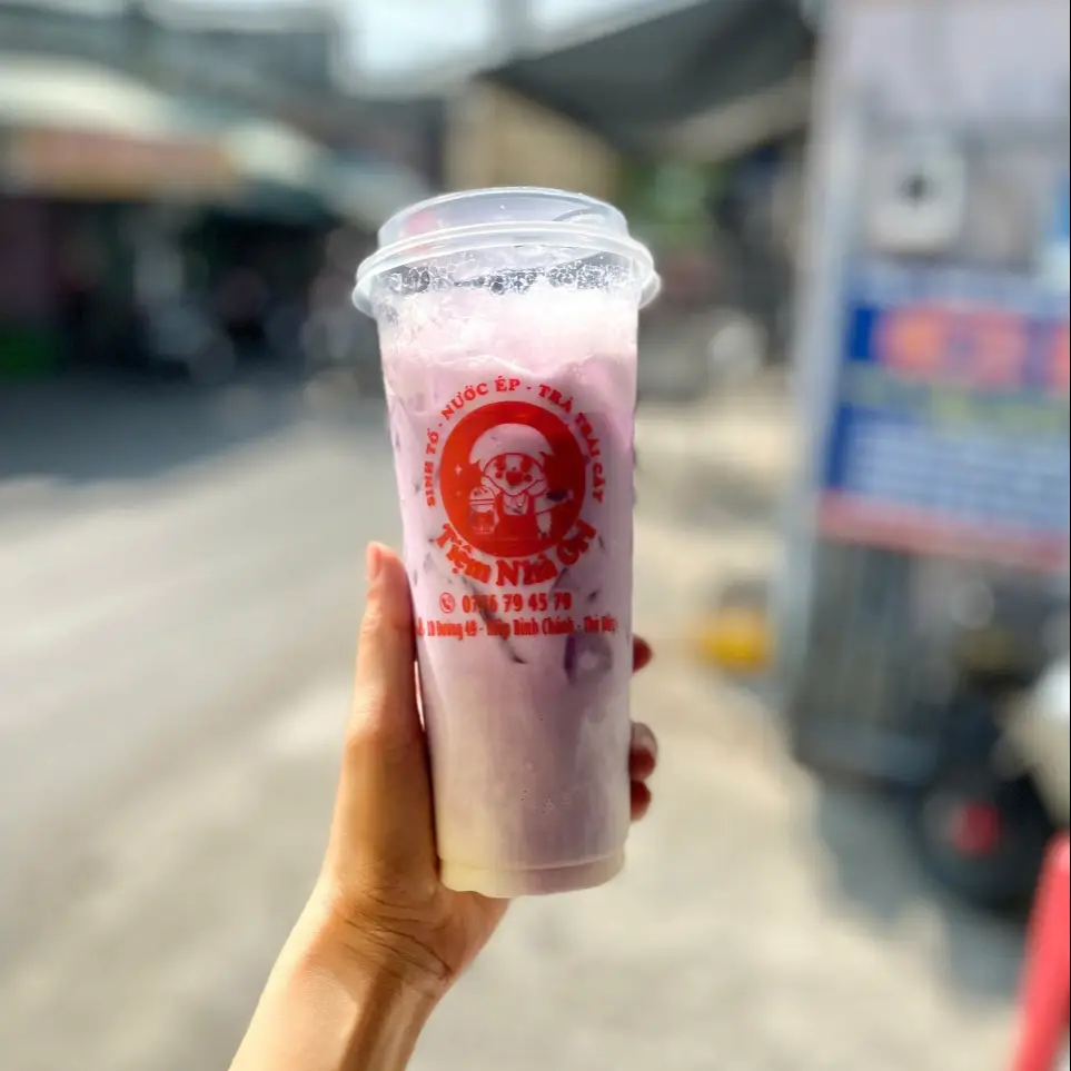 Hình ảnh khoai môn latte
