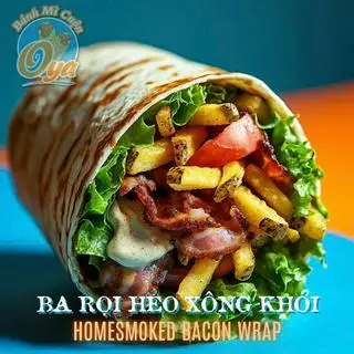 Hình ảnh Bacon Wrap | Bánh Mì Cuộn Ba Rọi Heo Xông Khói