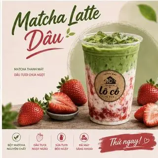 Hình ảnh Matcha Latte Dâu