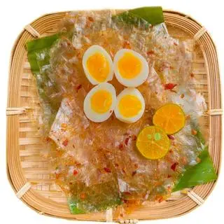 Hình ảnh Bánh tráng sate muối nhuyễn( ko trứng )