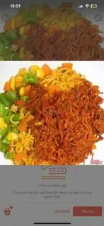 Hình ảnh mì trộn khô bò