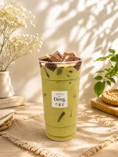 Hình ảnh Trà sữa Thái xanh pudding socola