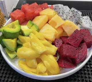 Hình ảnh Hoa Quả Dầm Sốt Chanh Dây
