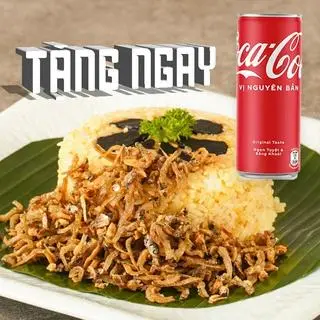 Hình ảnh Cơm Chiên Cá Cơm Sữa Mắm Tỏi + Tặng Coca