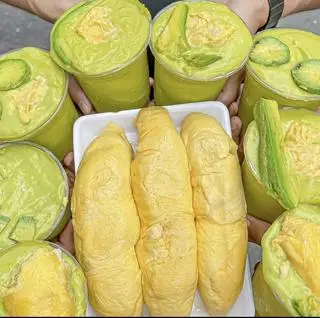 Hình ảnh Sinh tố Bơ Sầu riêng 