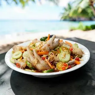 Hình ảnh chân gà xả tắc phần vừa 