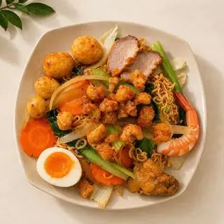 Hình ảnh Mì trộn tóp mỡ
