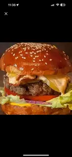 Hình ảnh Burger Bò và Xốt BBQ 