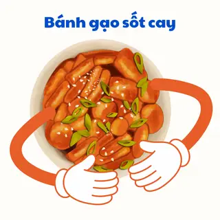 Hình ảnh Bánh gạo sốt cay truyền thống