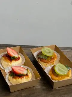 Hình ảnh Set bánh phô mai cháy 2 cup ( Basque Burnt Cheesecake )