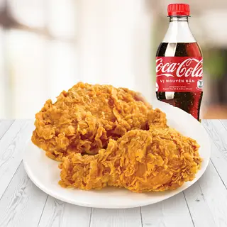 Hình ảnh Combo 2 gà - 2 chai coca - 100gr khoai